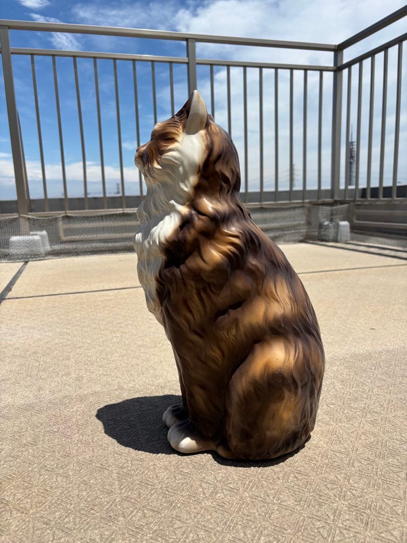 イタリア製　セラミック置物　猫