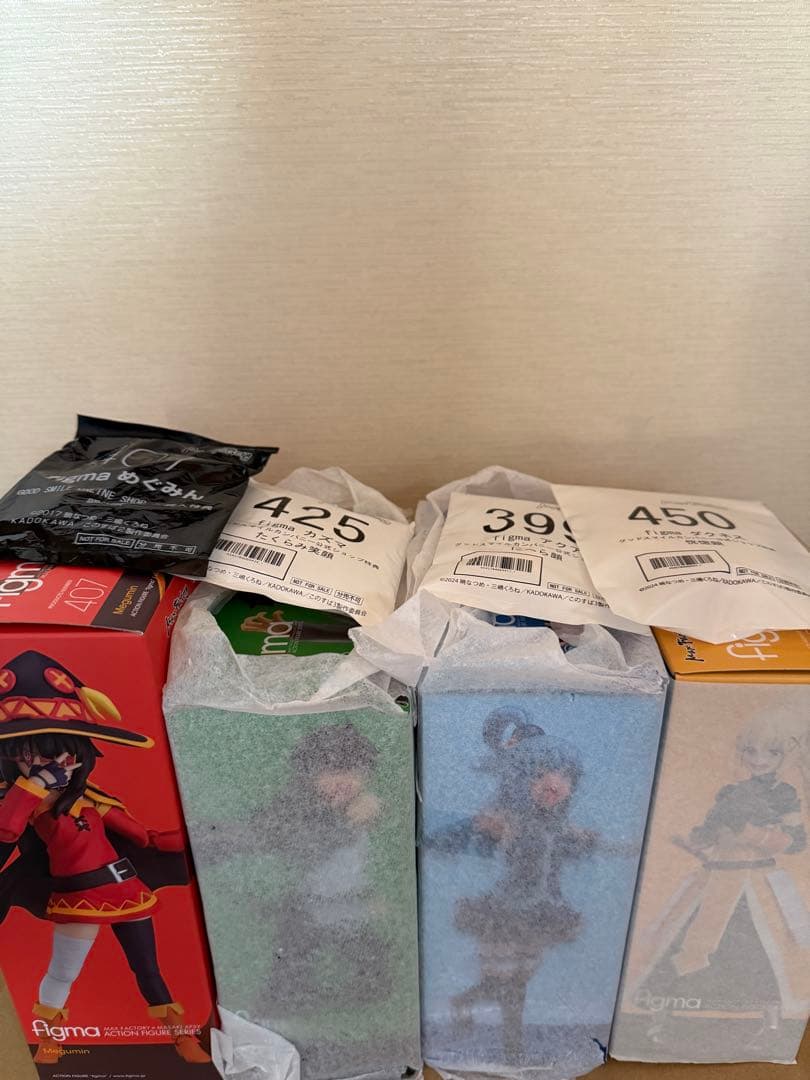 4体セット　figma めぐみん　カズマ　アクア　ダクネス　このすば