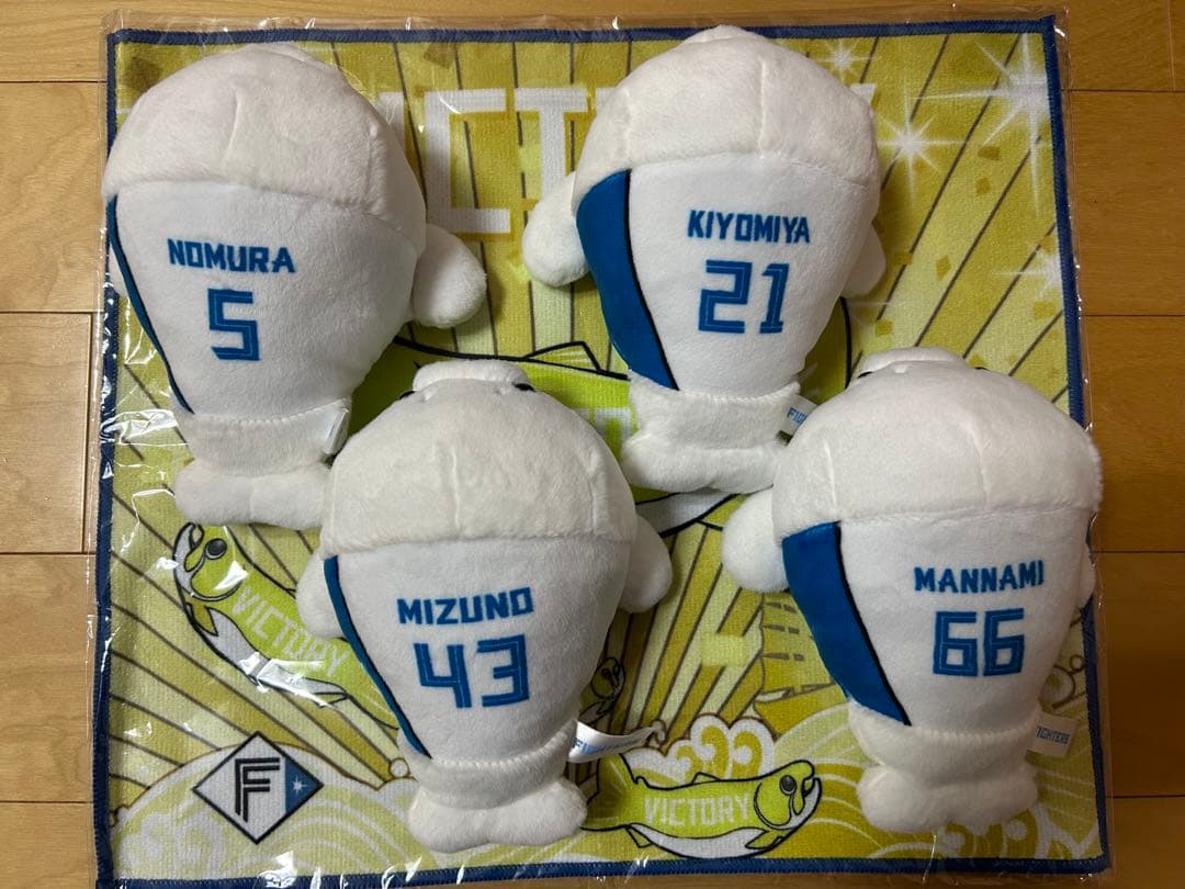 【新品未使用】ファイターズ 動物ぬいぐるみ 4体セット