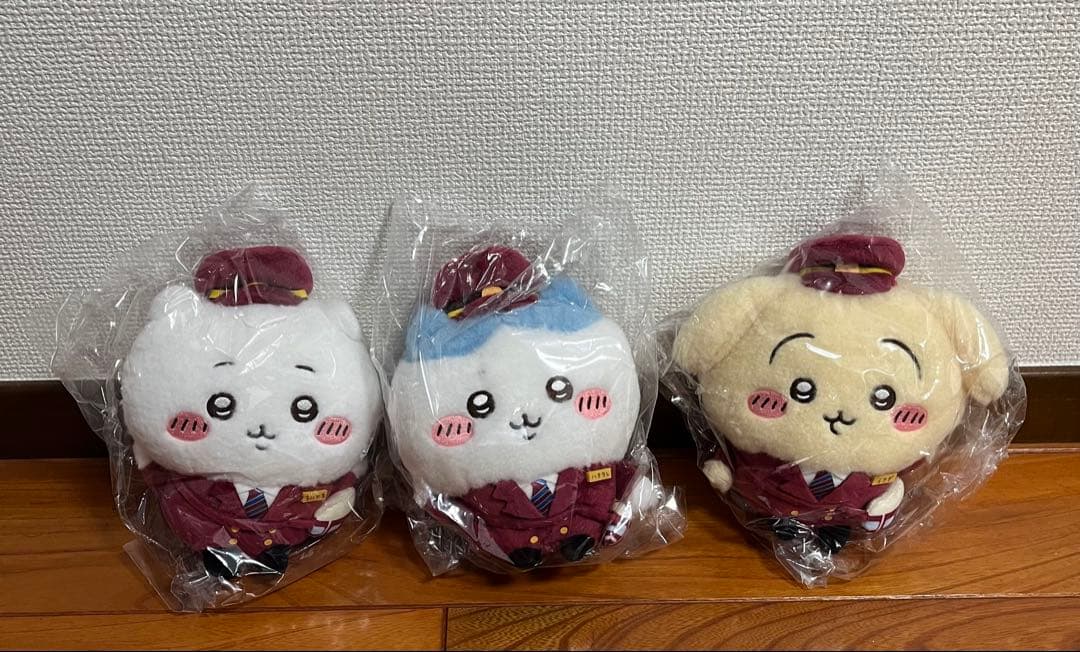ちいかわ 阪急電車なほわほわぬいぐるみS ちいかわ ハチワレ うさぎ 3個セット