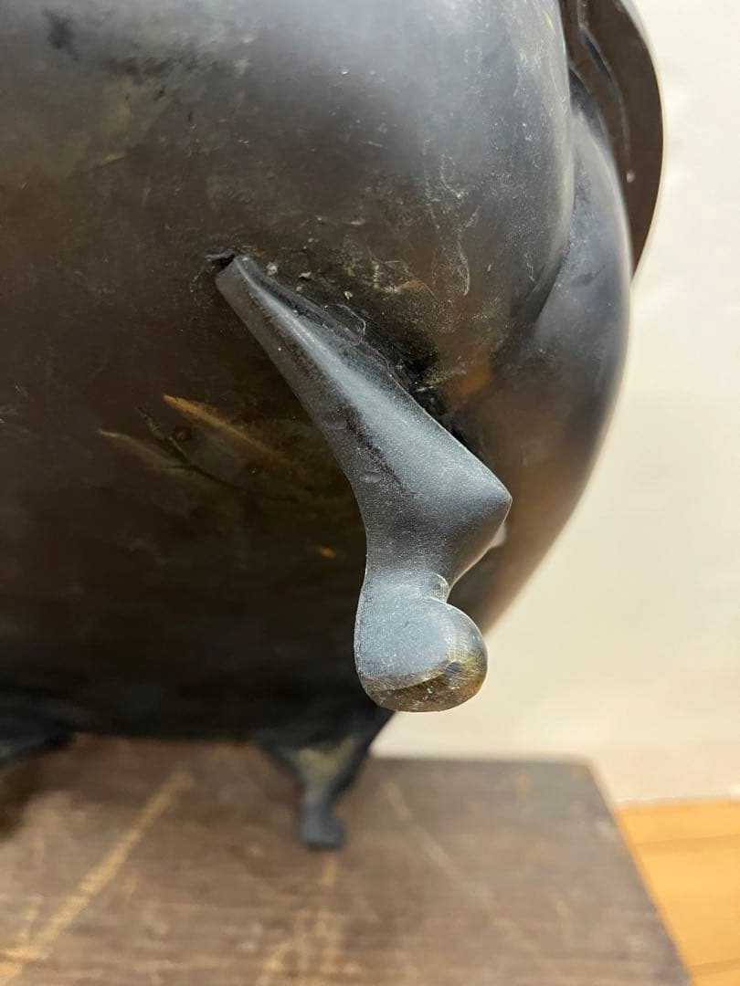 時代金工 古銅 水盤 特大 送料込み