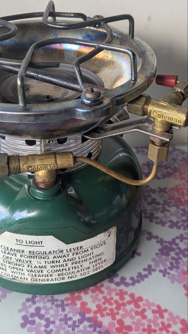 t*5様 414 コールマン502 バーナー　1979年製造　レア