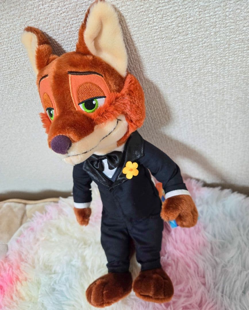 8日23:50削除✨新品✨ズートピア2 ニックワイルド ぬいぐるみ フォーマル