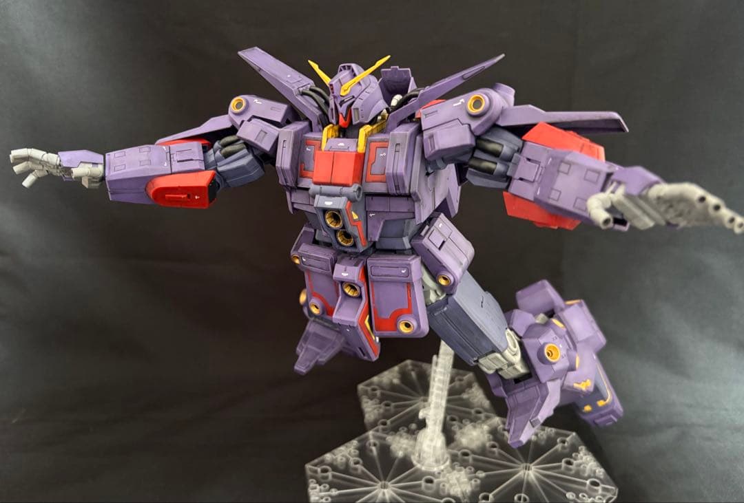 HGサイコガンダムMk-II 完成品（スミ入れ 部分塗装 ウェザリング仕上げ）