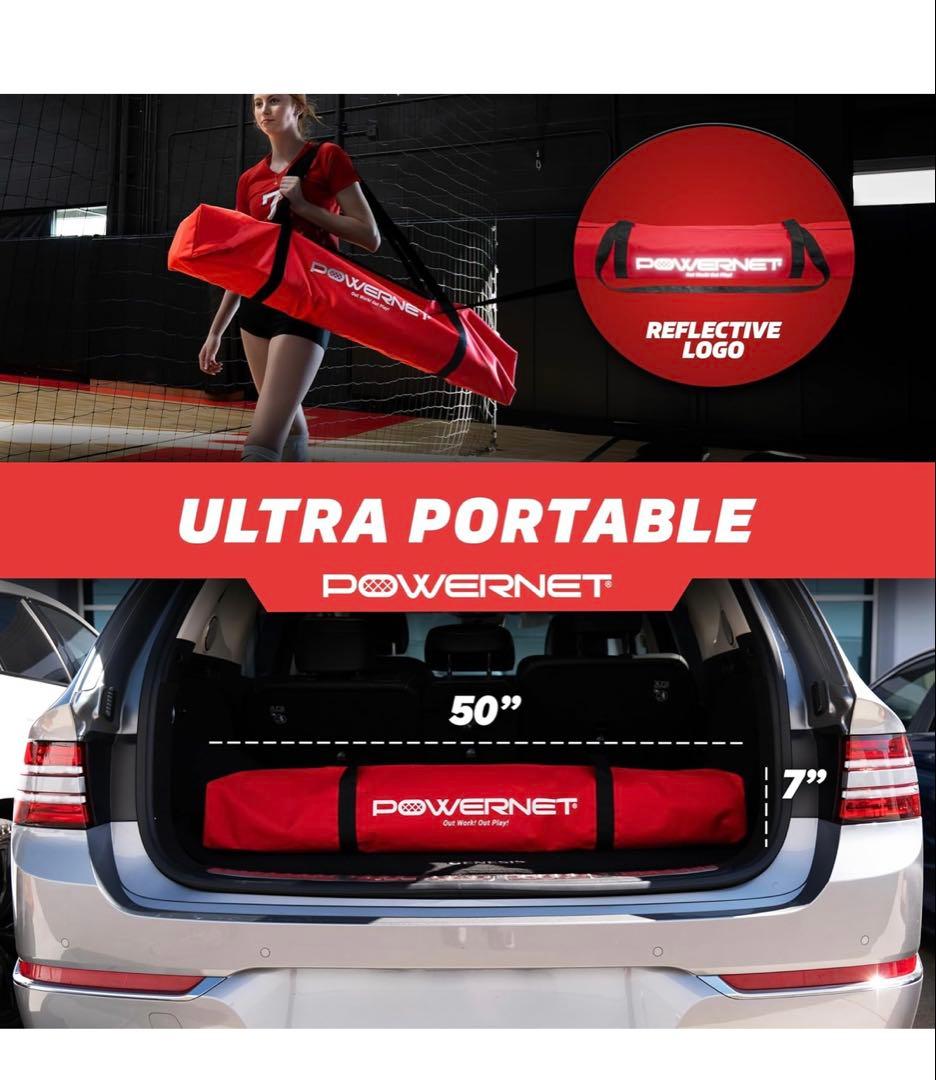 POWERNET バレーボール練習用ネット　セッター用ポータブルトレーニング