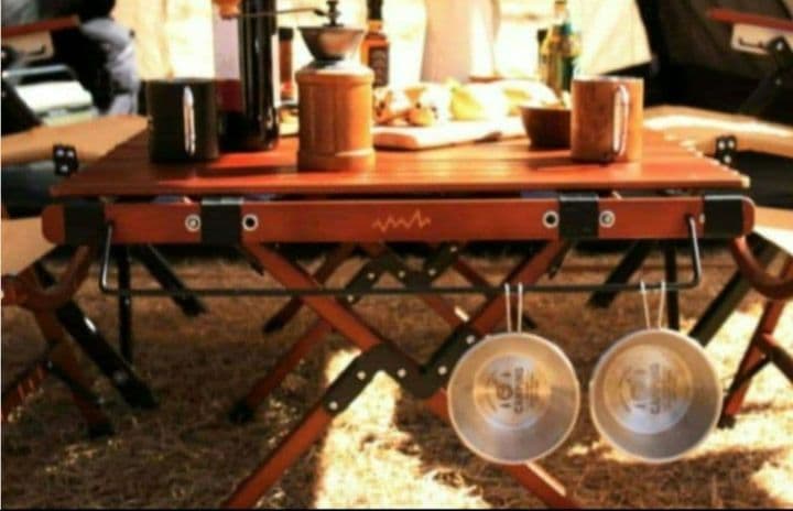 アルペンアウトドアーズ ウッドロールテーブル 90 キャンプ テーブル