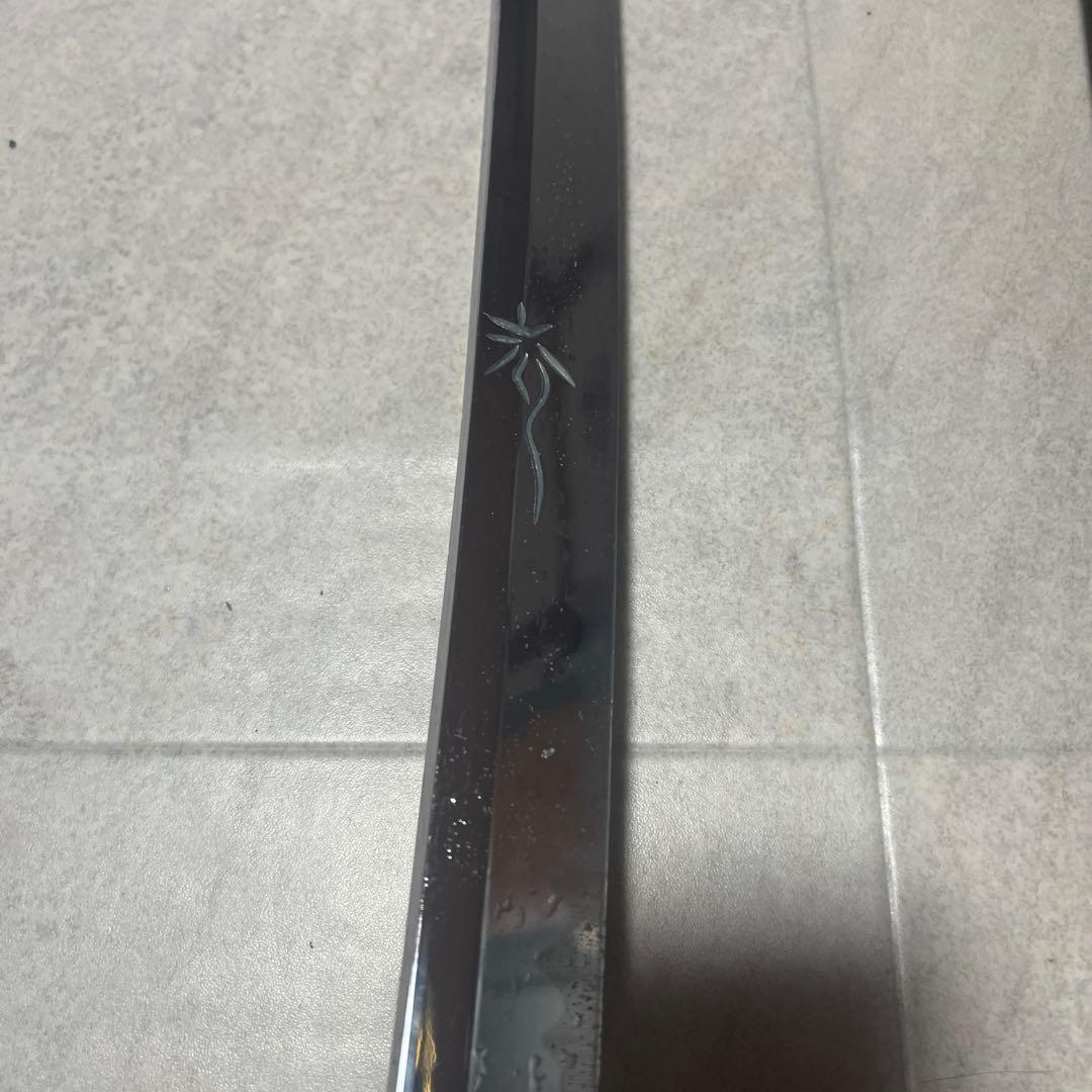 模造刀　波紋模様 ドラゴン彫刻