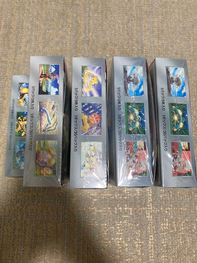 ポケモンカード　シュリンク付き未開封　5box