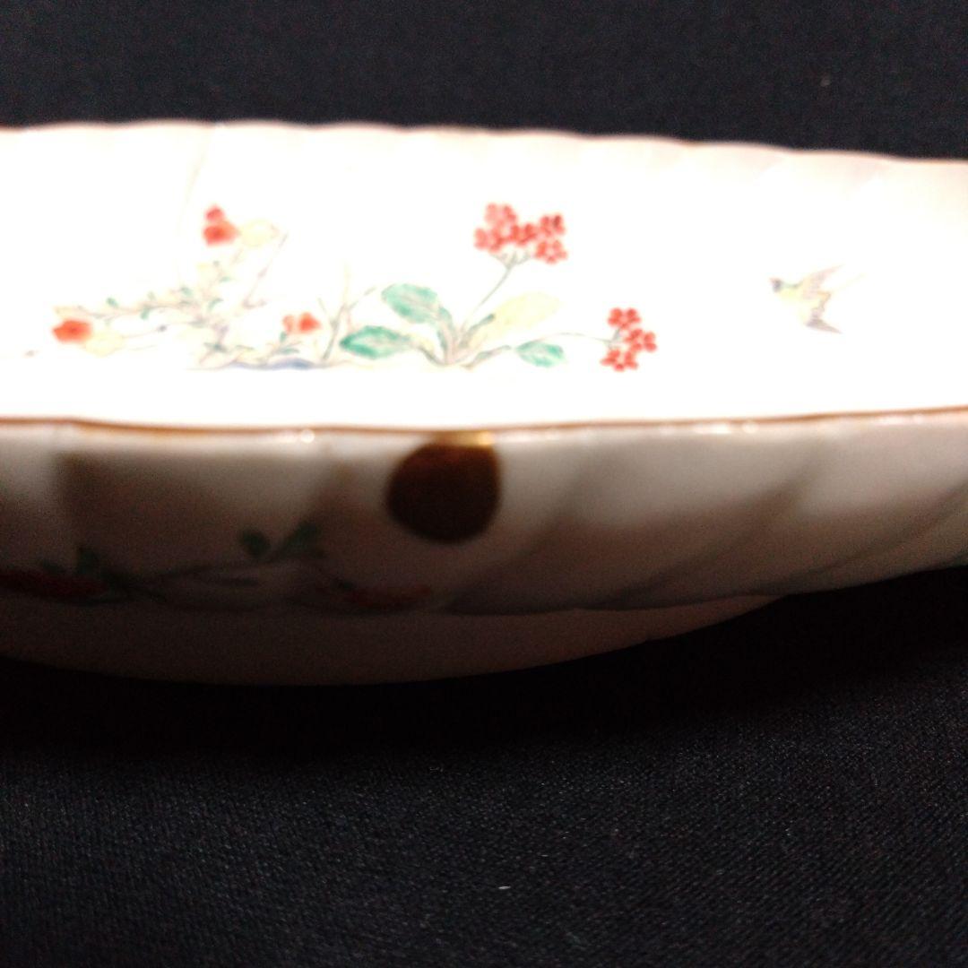 古伊万里柿右衛門様式草花文長皿