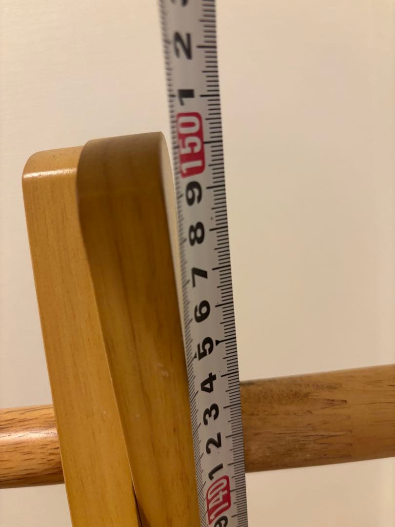 【未使用】木製ハンガーラック 衣類収納 ナチュラル 北欧風 2024年