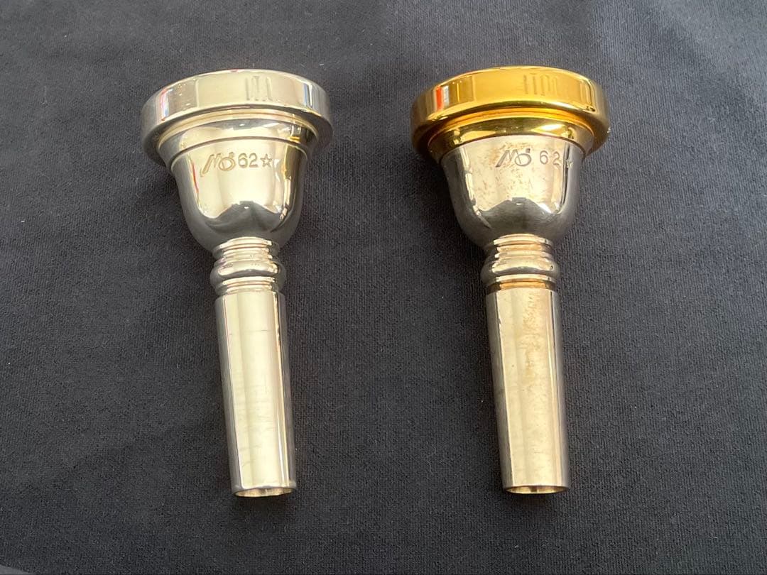 トロンボーンマウスピース 2個セット ケース付き モモ 62