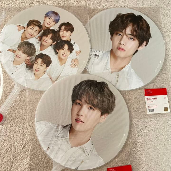 マジショ LYS SYS ハピエバ フラッグ テテ ユンギ グク 団扇 うちわ