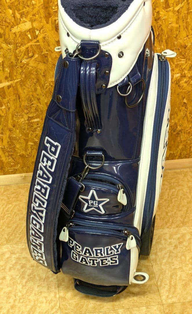 大型キャスター付き PEARLY GATES ホワイト/ネイビー