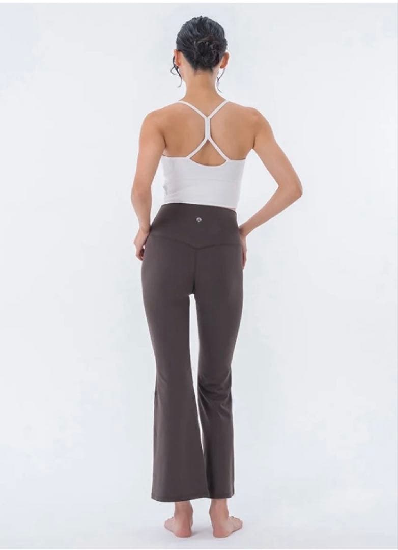 新品 スカーラ【SUKALA】ベーシックフレアレギンス Sサイズ エスプレッソ