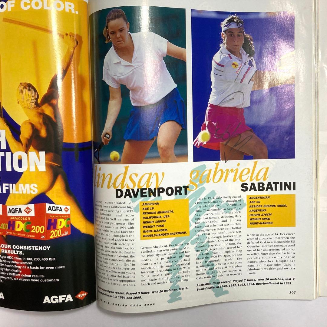 全豪OPテニス本　伊達公子選手など5名の直筆サインボール