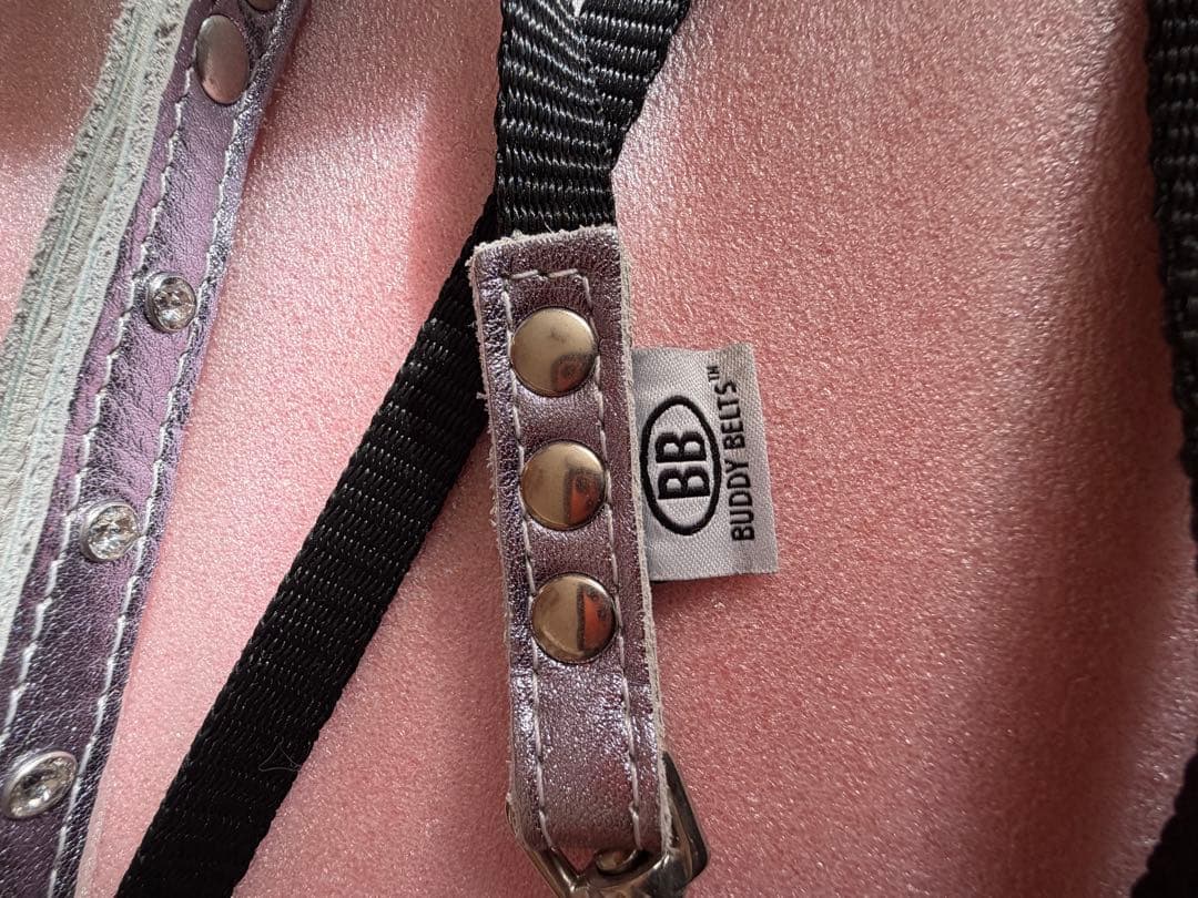 バディベルト　ラベンダーメタリック レザー ハーネス