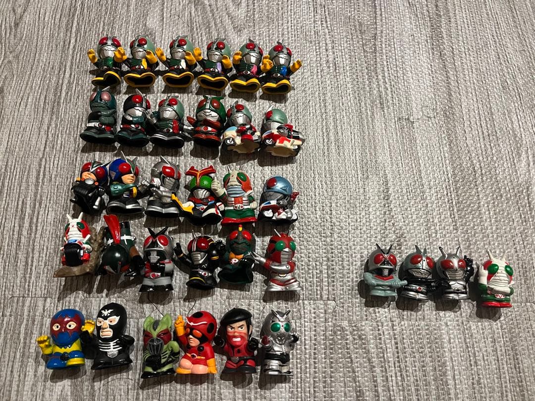 【34体セット】仮面ライダーキッズ 指人形 レトロ 平成ライダー 多数