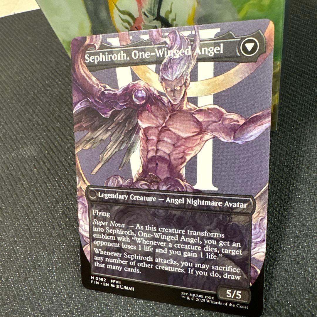 【6/8 15時まで！】片翼の天使、セフィロス ボーターレス 英語版1枚