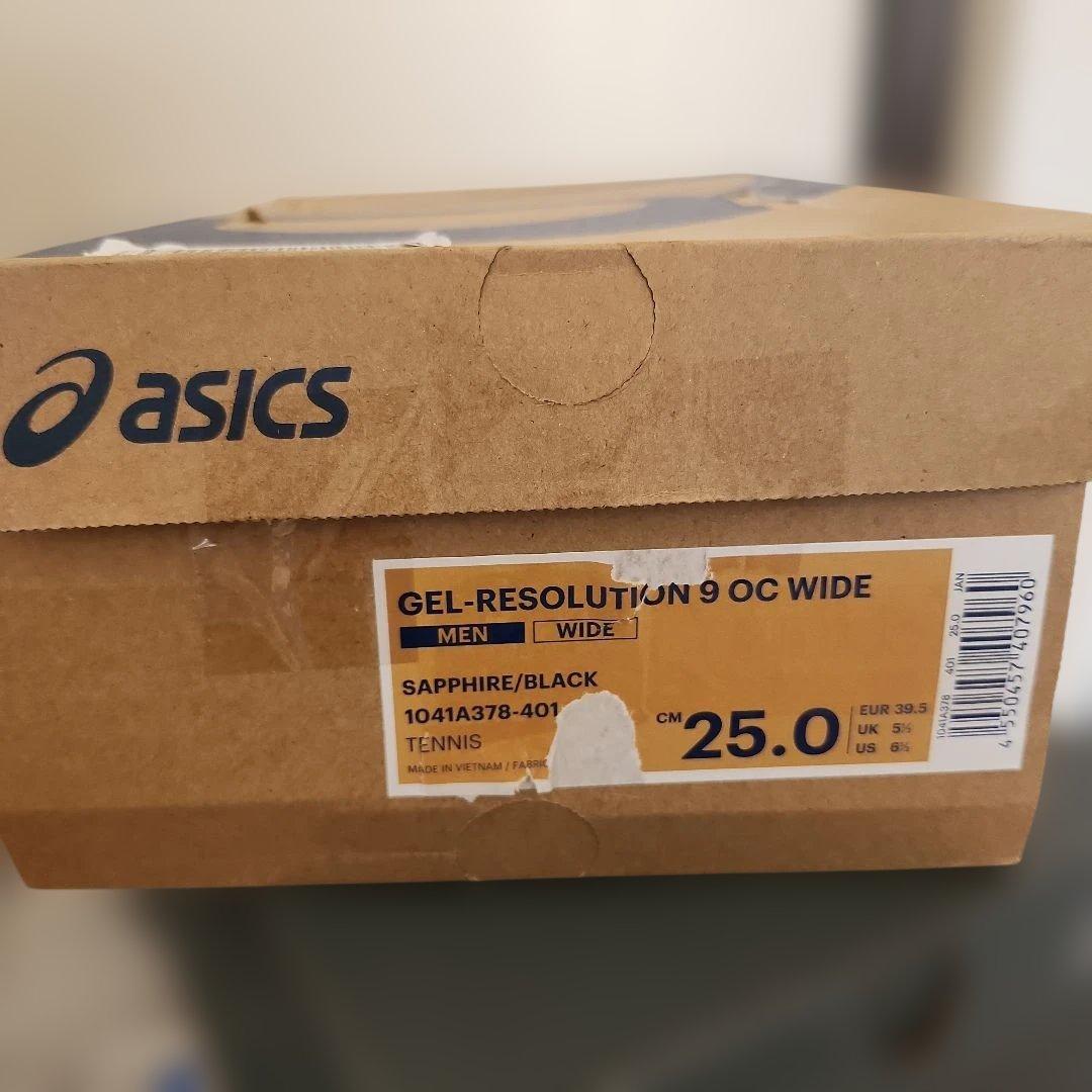 asics メンズ GEL-RESOLUTION 9 OCテニスシューズ 箱付き