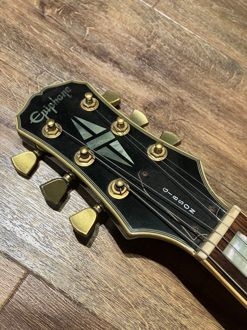 EPIPHONE ブラック　エボニー　レスポール　エレキギター　手渡し可
