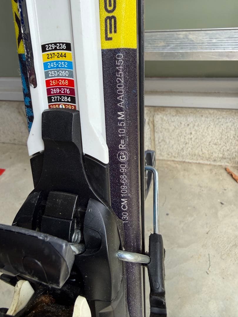 Atomic スキー板 X12 青 キッズ 子供 ジュニア ストック付き