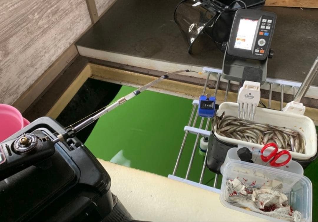 ワカサギ釣り　ステンレス穂先　 ２本　全長約 255ミリ