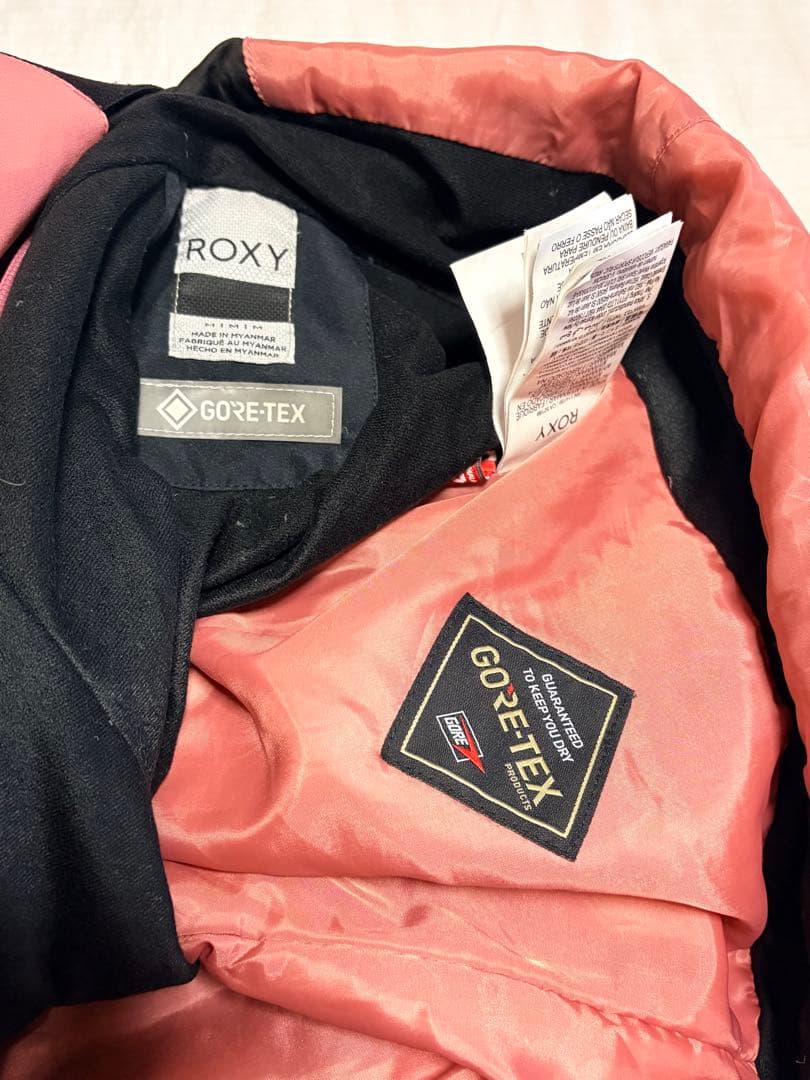 ロキシー　ゴアテックス　ビブパンツ　ピンク　M
