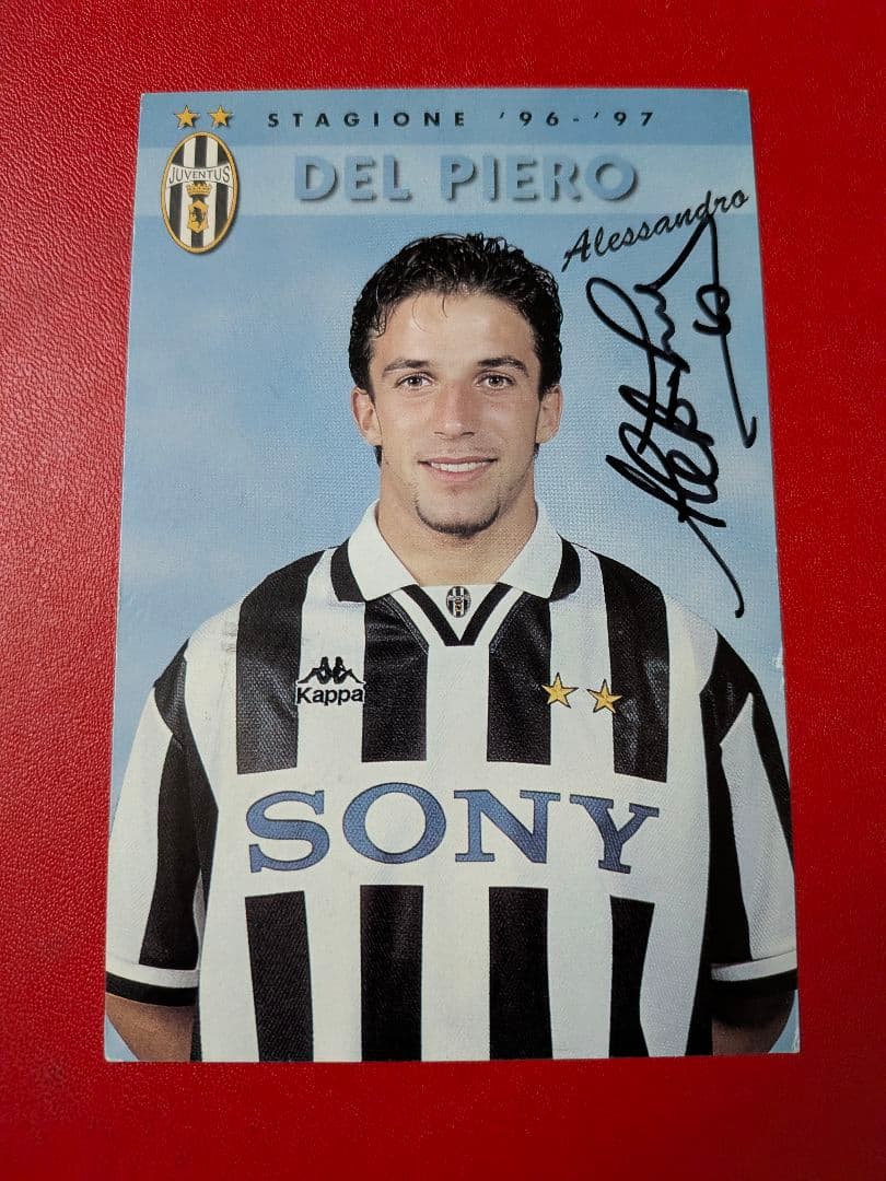 デル・ピエロ 直筆サイン クラブ発行 ユベントス 公式