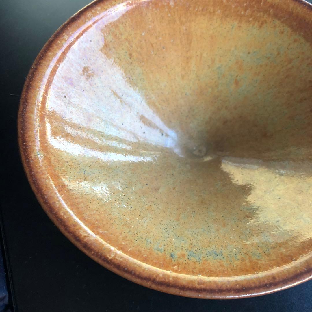 美しい古美術◼️蔵から美しい飴茶色の雰囲気のある抹茶茶碗が出て来ました。茶道具