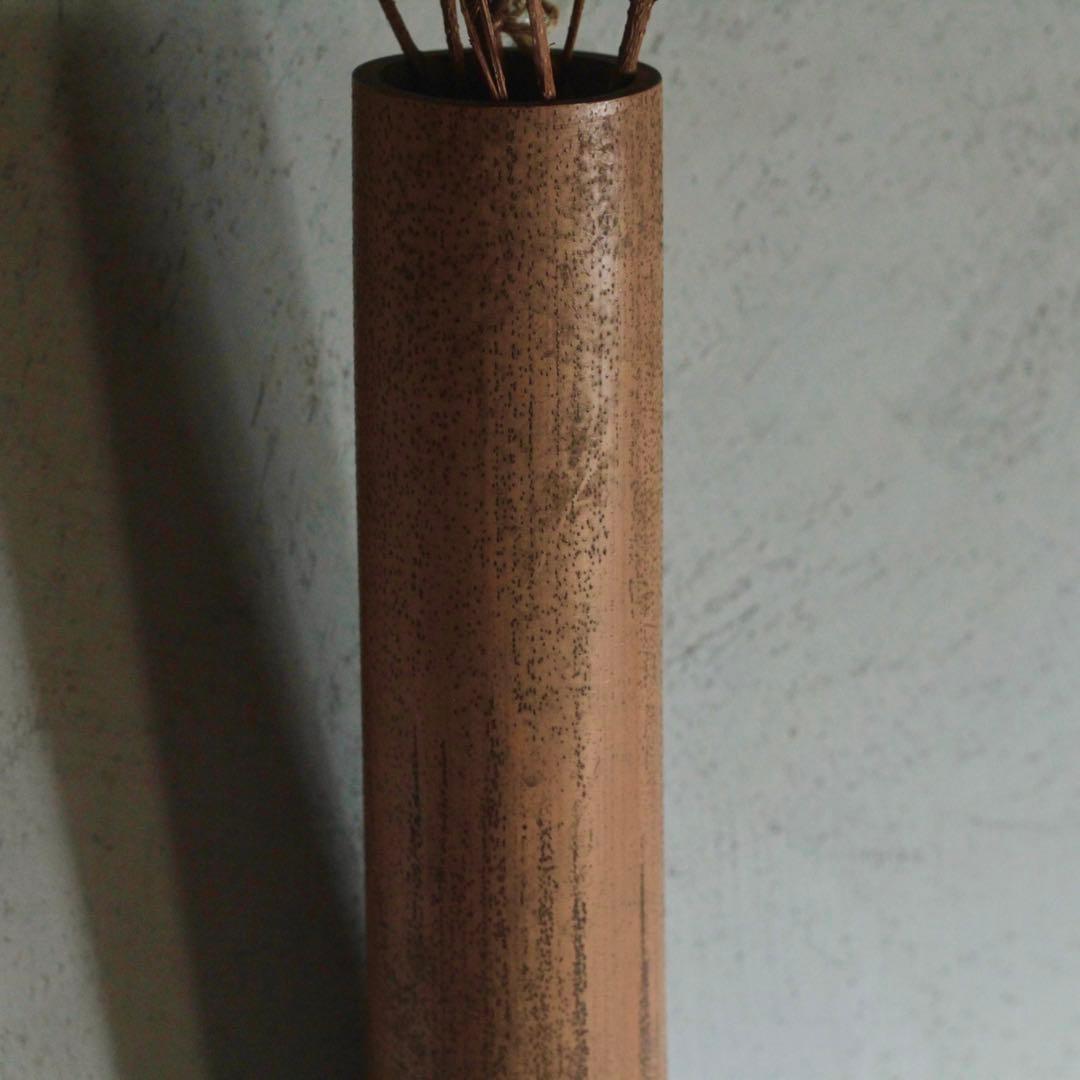虎斑竹 斑竹 掛け花入 古道具 アンティーク 花器