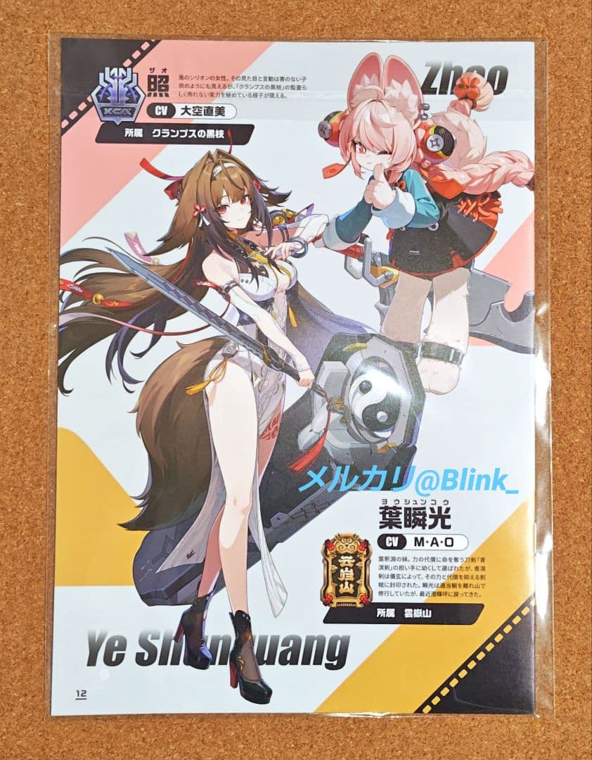 【ブックレット + カード】ゼンレスゾーンゼロ★PASH パッシュ 1月★付録★