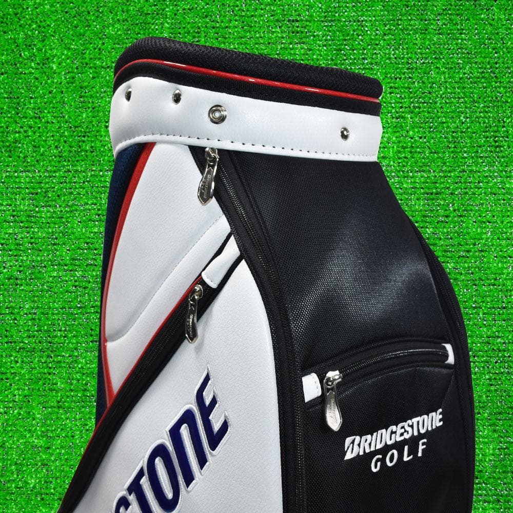 ブリヂストン ゴルフ 軽量 キャディバッグ９型【ホワイト】展示品！