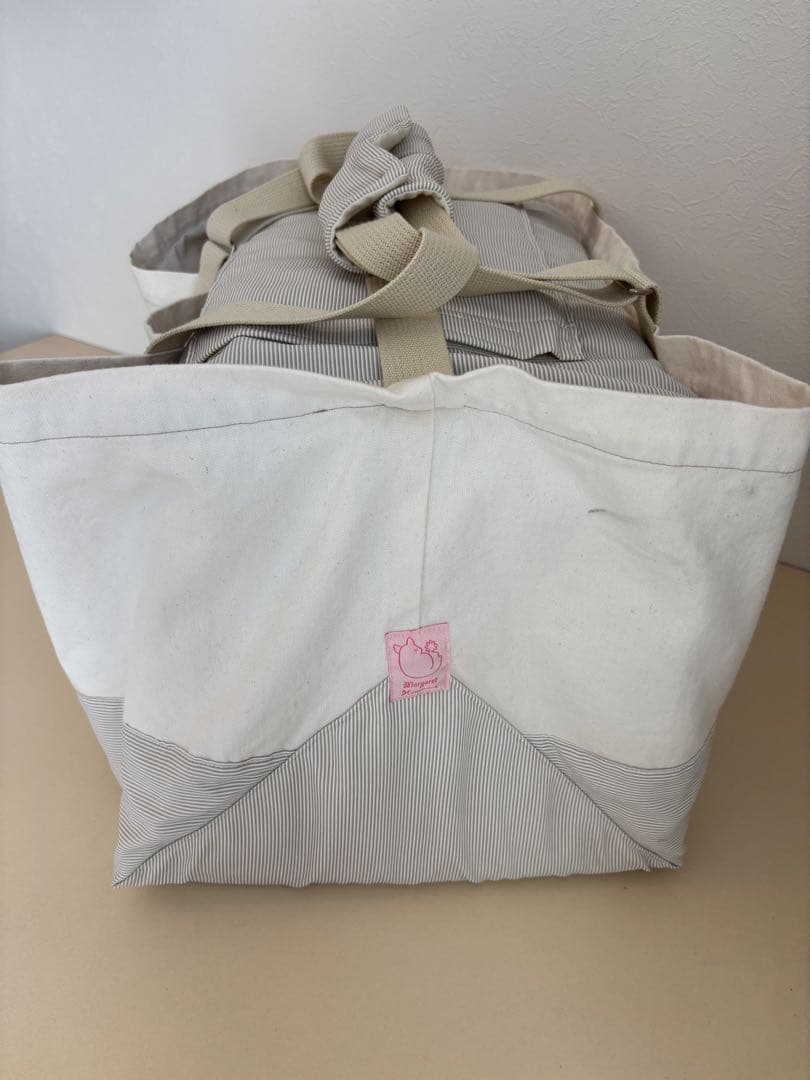 【Margaret Hammock】 ビッグトートバッグ / マロンベージュ