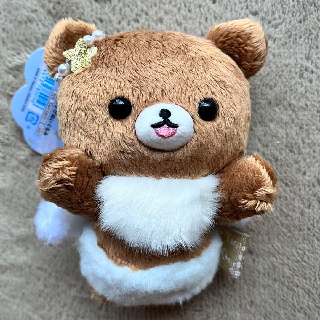 コリコグのふんわり天使テーマ チャイロイコグマ ぶらさげ天使ぬいぐるみ