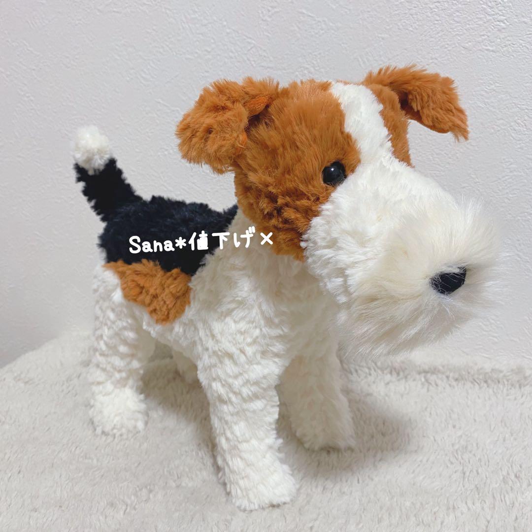 廃盤　新品　ジェリーキャット　犬　ドッグ　フォックステリア　いぬ　ぬいぐるみ