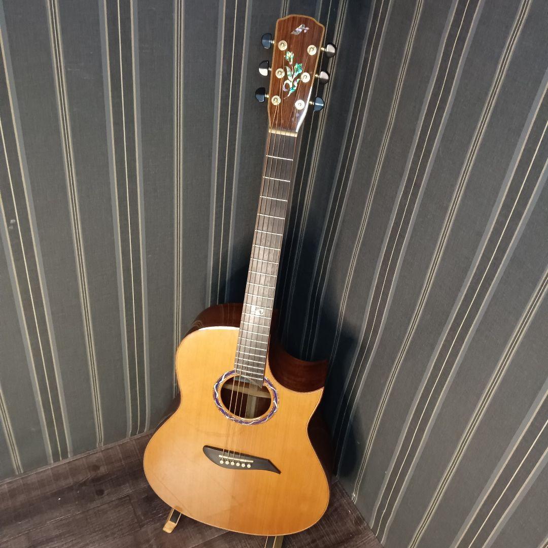 極美品 単板 エレアコ MORRIS S-96 エレキアコースティックギター