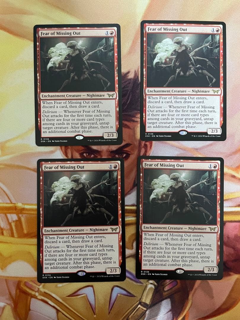 逸失への恐怖/Fear of Missing Out　英語 通常絵４枚