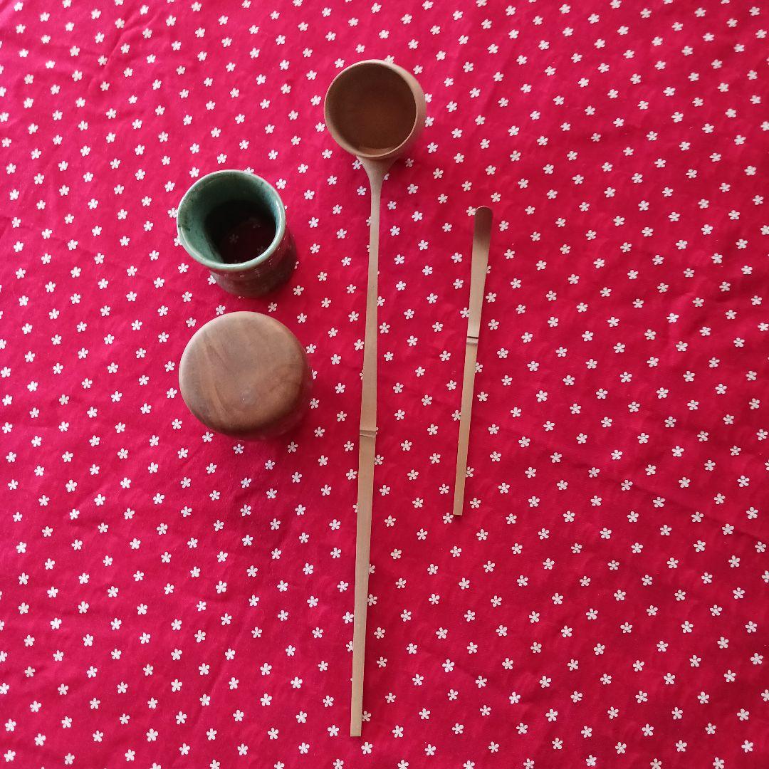 裏千家 棗 茶杓 蓋置き 柄杓 新品未使用