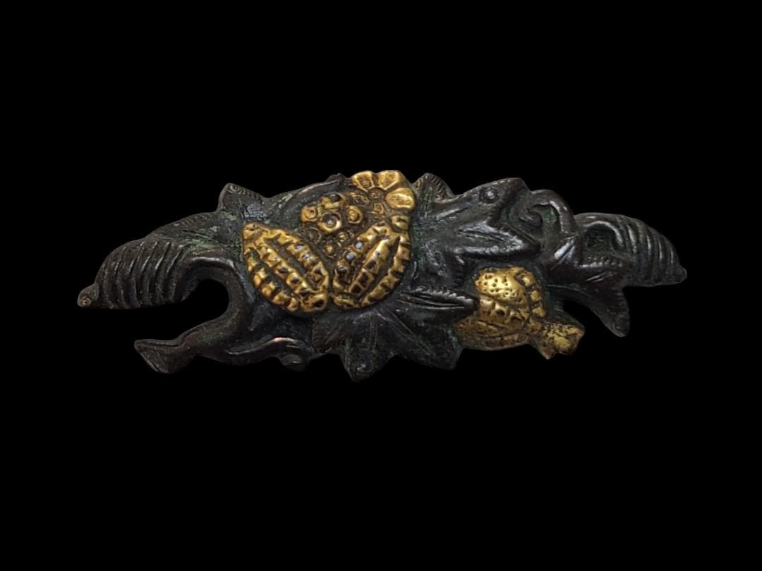 目貫 刀装具 鍔 日本刀 真剣 刀 骨董 アンティークコレクション 短刀 拵え3