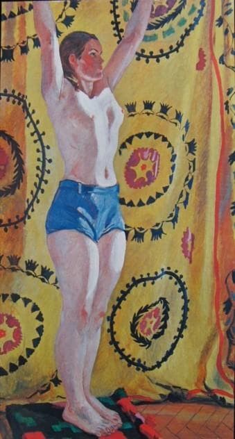 デイネカ、「朝」、希少な額装用画集より、新品高級額装付