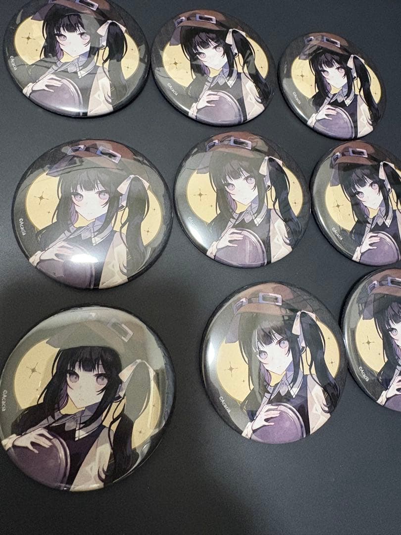 魔法少女ノ魔女裁判 黒部ナノカ　コラボカフェ 缶バッジ ９個