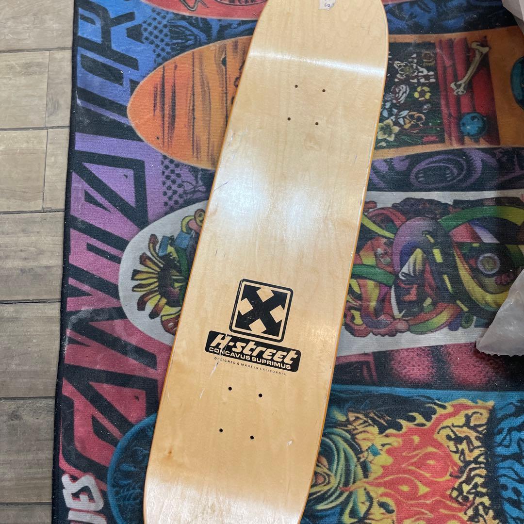 エッチストリート　h-street スケートボードデッキ グレー訳あり
