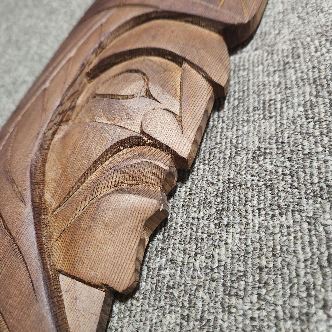 カナダ 先住民 ネイティブアメリカン ウッドカービング 彫刻　壁掛け