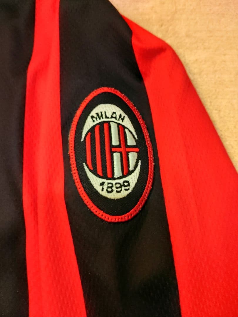 ヴィンテージユニフォームミラン長袖選手用バッジョサイン入り新品タグ付き
