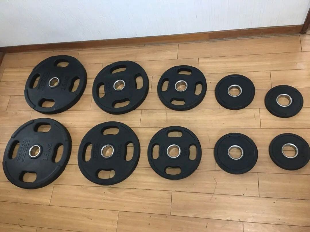 FitEliteオリンピックプレートセット 計67.5Kg 穴径50ｍｍ