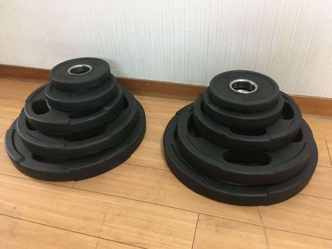 FitEliteオリンピックプレートセット 計67.5Kg 穴径50ｍｍ