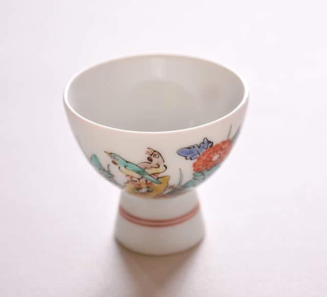 未使用 柿右衛門 徳利 お猪口 酒井田柿右衛門 菊鳥文 酒器