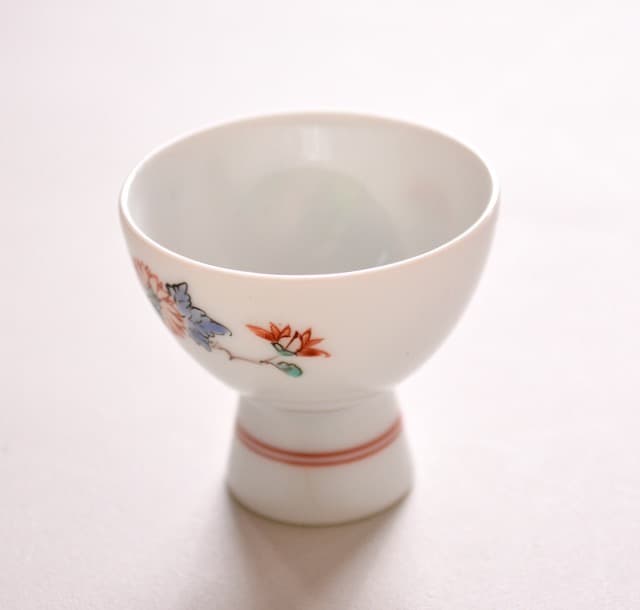 未使用 柿右衛門 徳利 お猪口 酒井田柿右衛門 菊鳥文 酒器