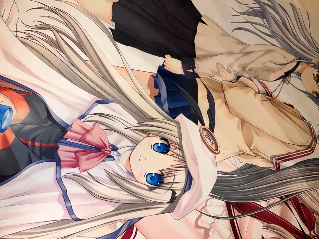 key タイトーくじ　ダブルハッピー賞　等身大超タペストリー　直筆サイン入り