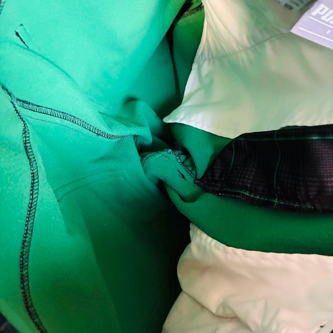 未使用級　プーマゴルフ　PUMA GOLF チェック柄　黒　緑　裏起毛